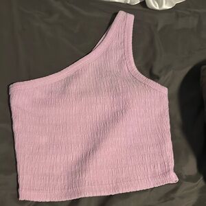 American Eagle One Shoulder Crop Top